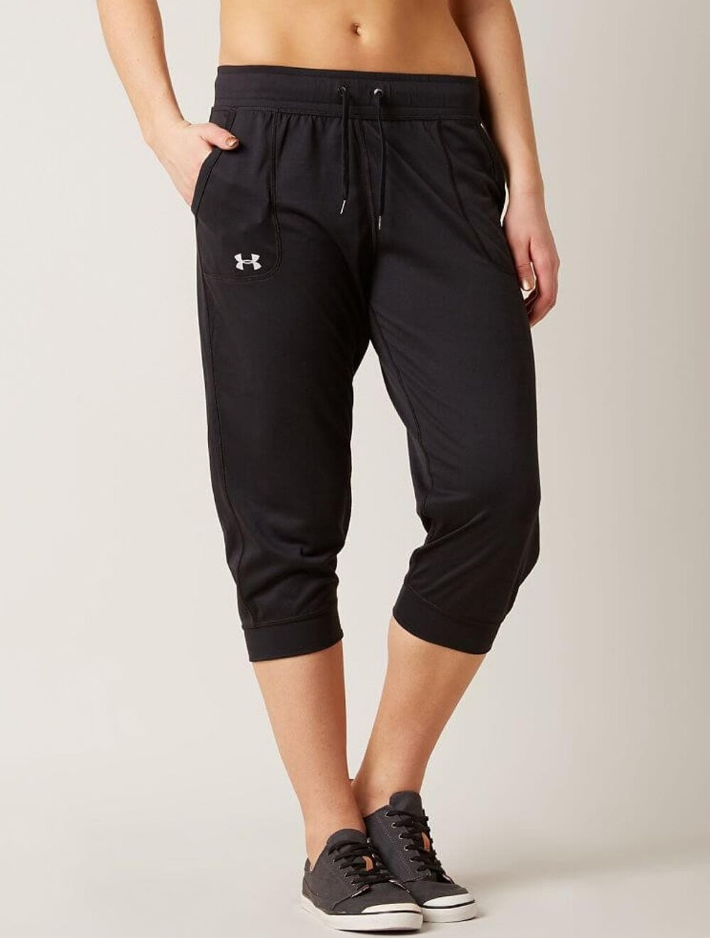 Under Armour Women's Black UA Tech Capri Leggings - Size L*
